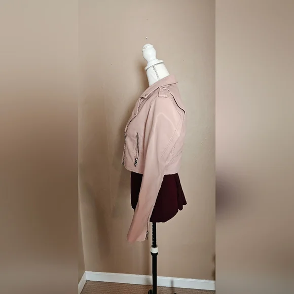 Women's Blank NYC Pink Moto Jacket - Picture 11 of 14